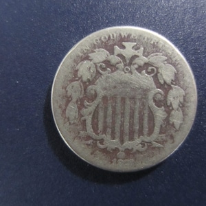 1873 Shield Nickel 5 Cent Piece