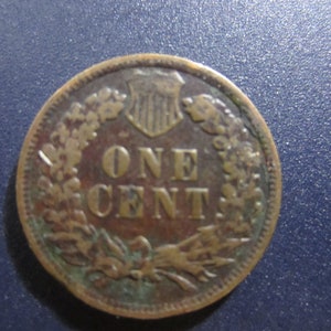 1902 Indian Head One Cent Liberty Penny Circulated 1c US Copper Coin