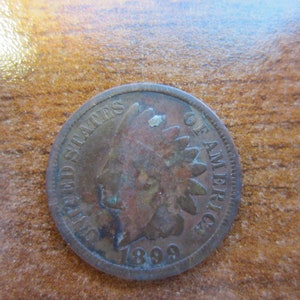 1899 Indian Head Cent Penny