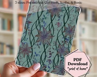 Elvish Botanical Kindle Insert Printable PDF for 2024 Paperwhite, Colorsoft, Basic, and Scribe