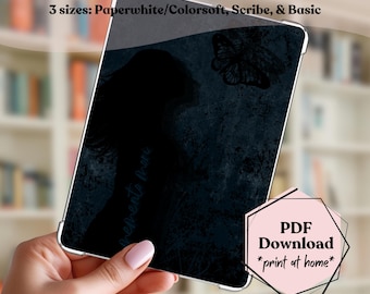 Memento Mori Kindle Insert, Gothic Butterfly Design (Printable PDF for Paperwhite, Scribe, Basic, Colorsoft 2024