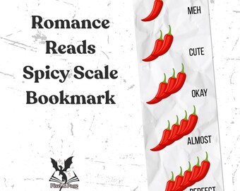 Romance Reads Spicy Scale Bookmark