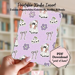 Summerween Kindle Insert, Printable PDF for 2024 Paperwhite, Colorsoft & Scribe