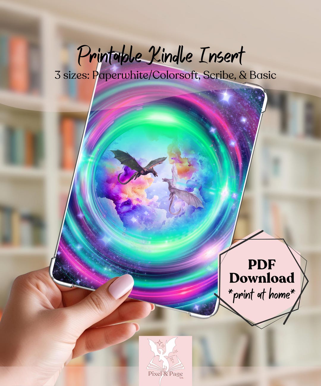 Fantasy Dragon Portal Kindle Insert for Romantasy Readers (PDF ...