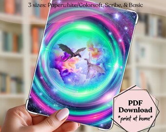Fantasy Dragon Portal Kindle Insert for Romantasy Readers (PDF Printable)