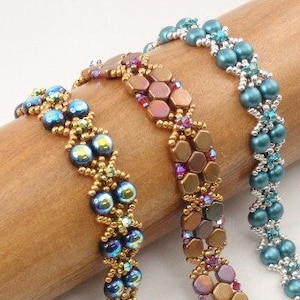 Beading Tutorial for Path of Light Bracelet, bracelet tutorials, Beadwoven tutorials, beadweaving tutorials, bracelet pattern, jewelry DIY