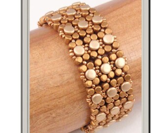 Kralentutorial voor Nailhead Trail-armband, sieradenpatroon, tutorials kralenweven, instant download, pdf