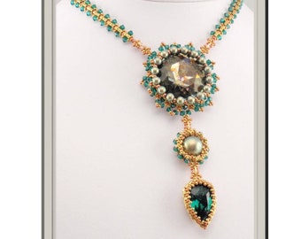 Beading Tutorial for Star Dew Necklace, beading tutorials, beadweaving tutorials, beadwoven tutorials, necklace tutorials, beading patterns