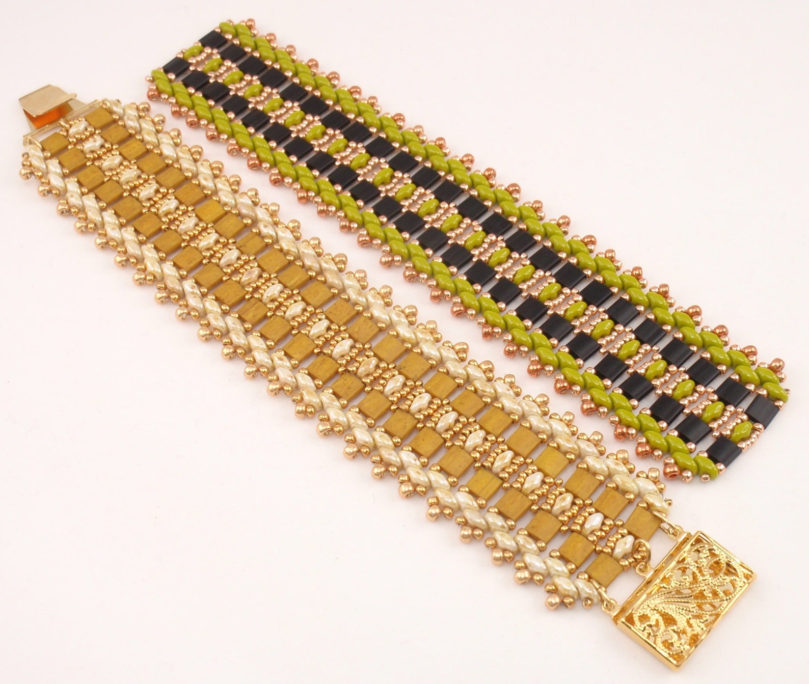 Beading Tutorial for Suspended Ribbon Bracelet, Jewelry Pattern ...