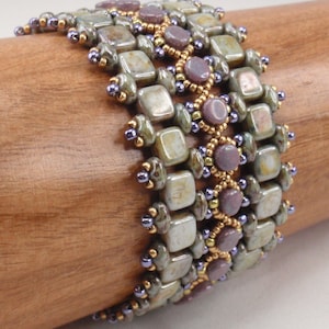 Beading Tutorial for Painted Way Bracelet, jewelry pattern, beadweaving tutorials, instant download, PDF
