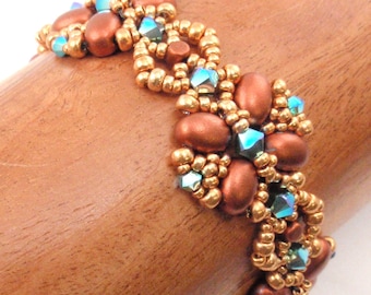 All A'Buzz Bracelet Beading Tutorial: Beadweaving Pattern (PDF)