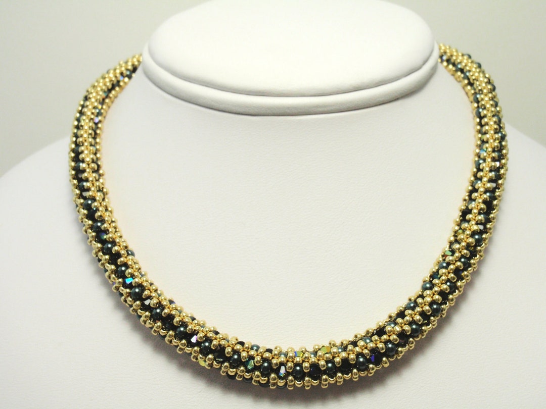 Beading Tutorial for Regency Rope Necklace, Jewelry Pattern ...