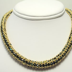 Beading Tutorial for Regency Rope Necklace, jewelry pattern, beadweaving tutorials, instant download, PDF