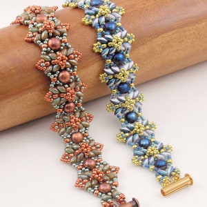 Beading Tutorial for Voidstalkers&#39; Eyes Bracelet, beading tutorials, beadweaving tutorials, beadwoven tutorials, bracelet tutorials, Duets