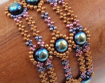 Kralentutorial voor Valor-armband, sieradenpatroon, tutorials kralenweven, instant download, pdf