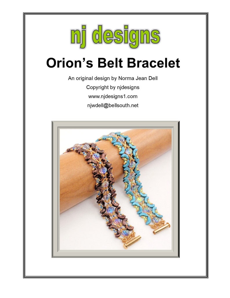 Beading Tutorial for Orion's Belt Bracelet Beading Etsy