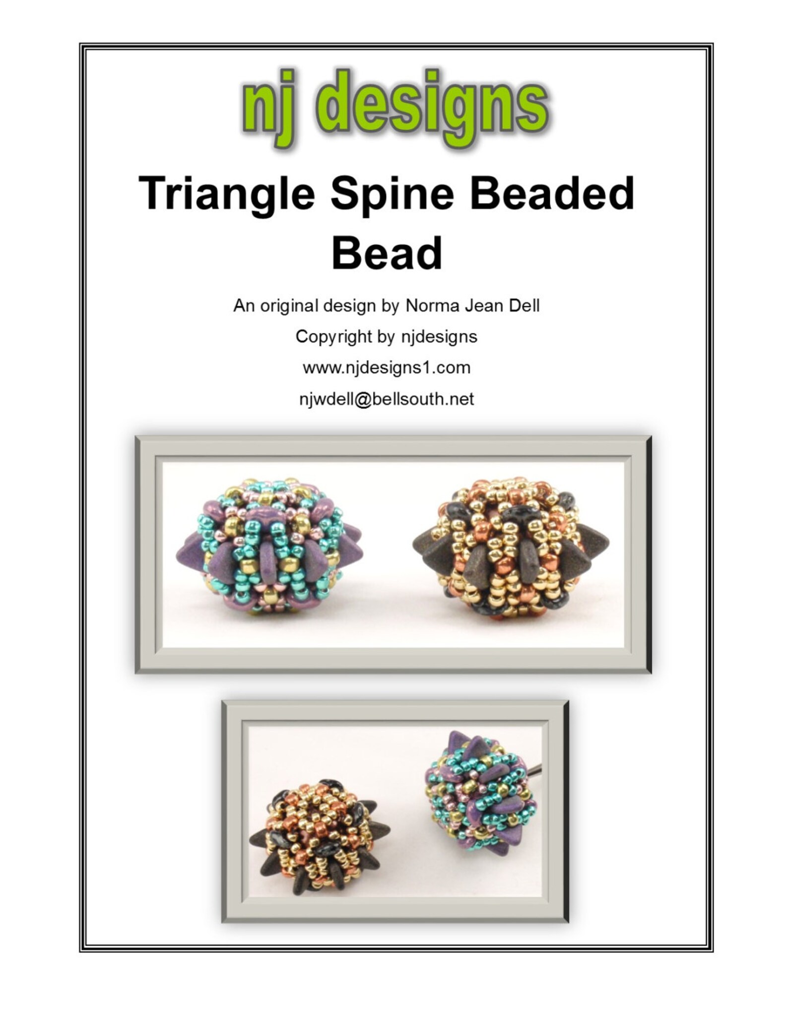Beading Tutorial for Triangle Spine Beaded Bead Jewelry - Etsy