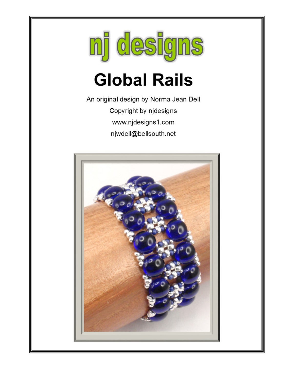 Beading Tutorial for Global Rails Bracelet, Jewelry Pattern ...