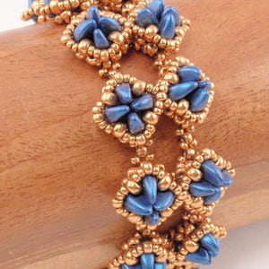 Beading Tutorial for Etruscan Treasure Bracelet, beadweaving tutorials, beadwoven pattern, beading tutorials, bracelet tutorials