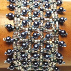 Beading Tutorial for Tic Tac Pearl Bracelet, jewelry pattern, beadweaving tutorials, instant download, PDF