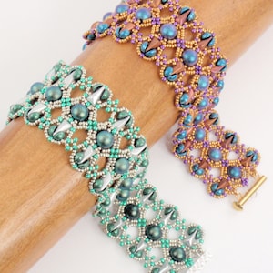 Tutorial per realizzare il braccialetto con perline della Via Lattea: schema per intrecciare le perline (PDF)