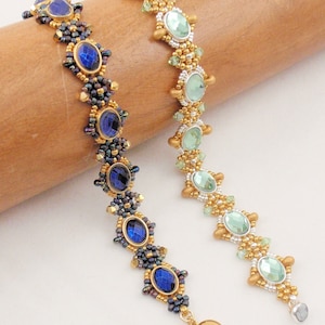Beading Tutorial for Elizabethan Lady Bracelet, beading tutorials, bracelet tutorials, beadweaving tutorials, beadwoven tutorials, Potomax