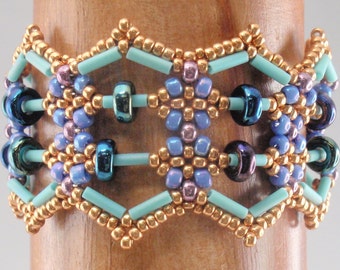 Beading Tutorial for Abacus Bracelet, jewelry pattern, beadweaving tutorials, instant download, PDF