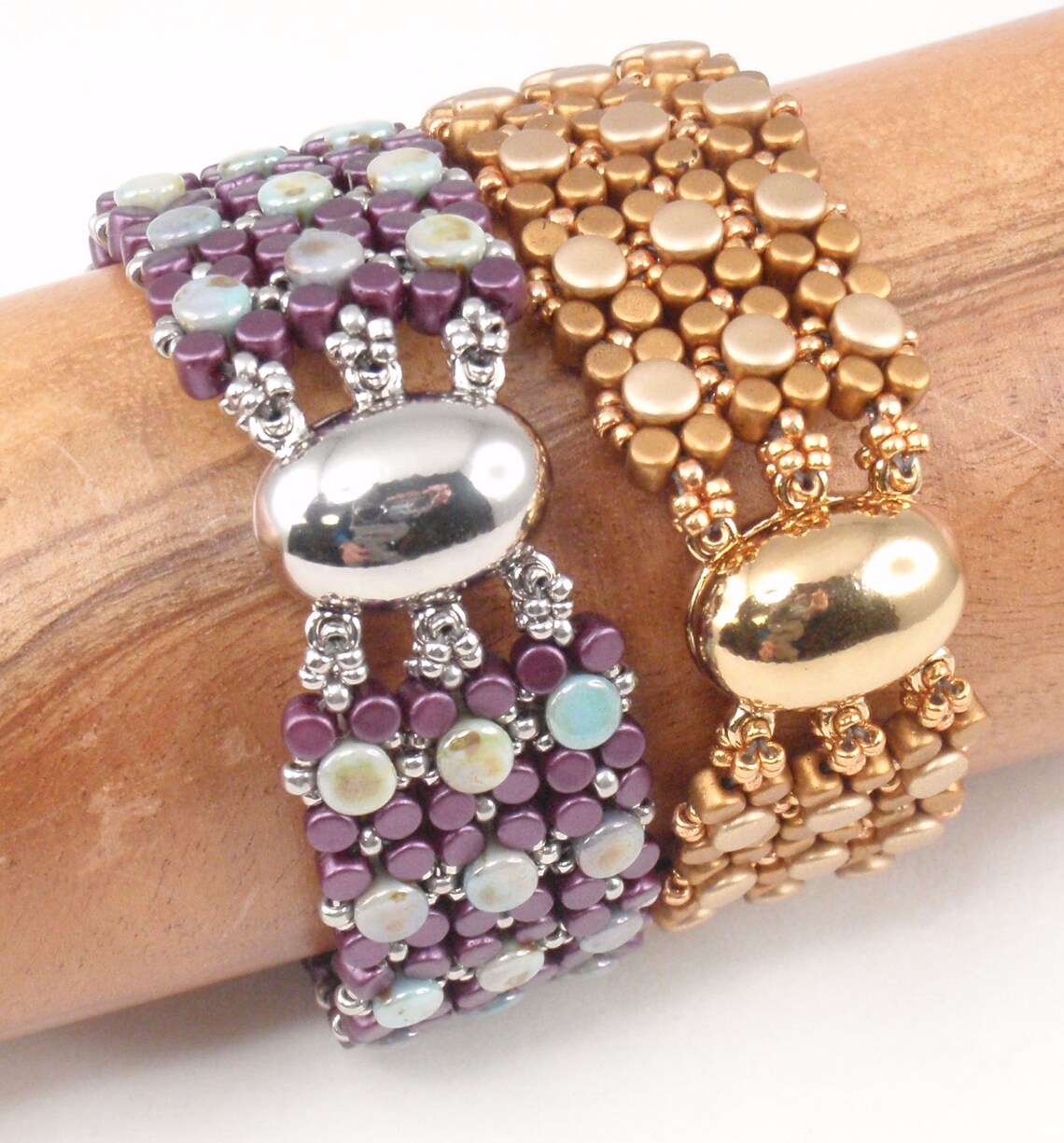 Beading Tutorial for Nailhead Trail Bracelet Jewelry Pattern Etsy