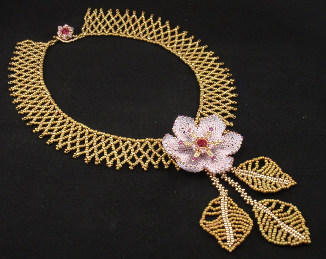 Beading Tutorial for Bethany's Blossom Necklace Jewelry - Etsy