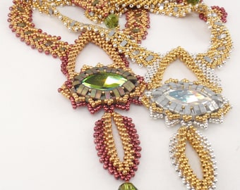 Tutoriel pour le collier Larmes de Glaurung : peyotl, brut (Modèle PDF)