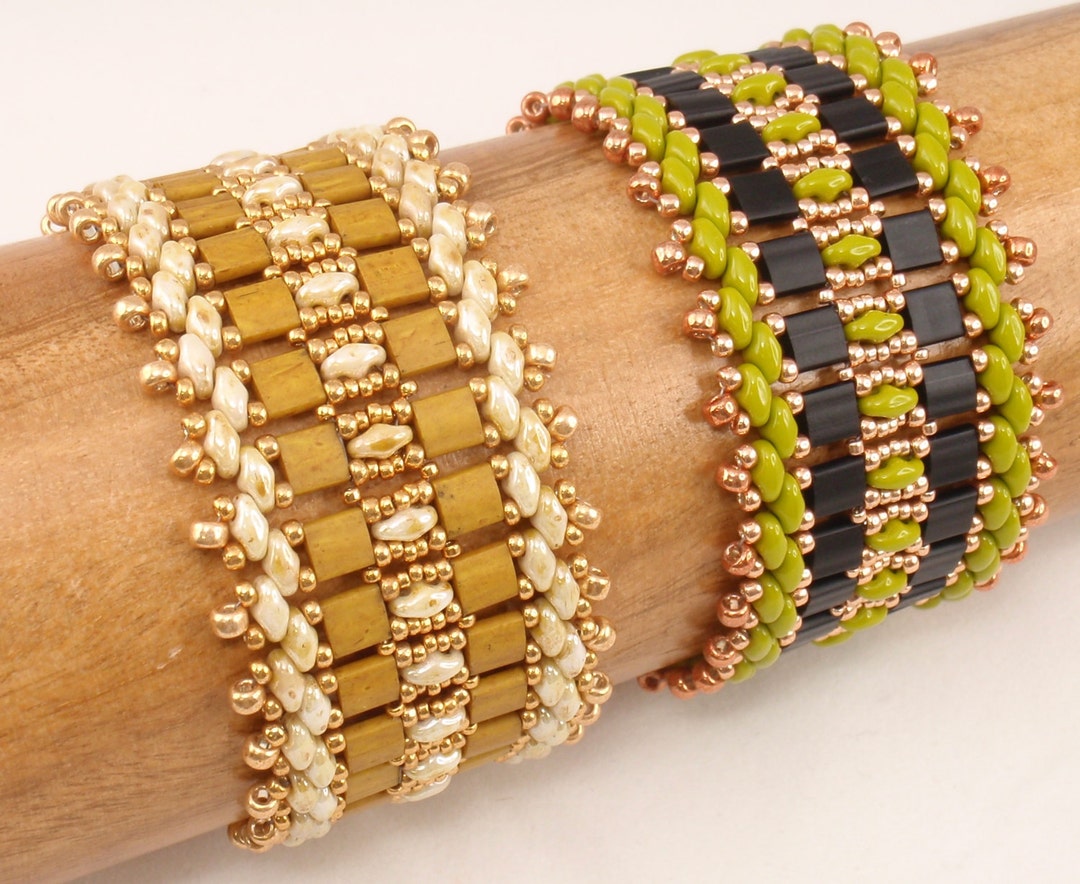 Beading Tutorial for Suspended Ribbon Bracelet, Jewelry Pattern ...
