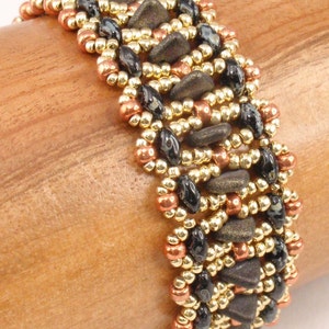Beading Tutorial for Waverly Point Bracelet, jewelry pattern, beadweaving tutorials, instant download, PDF