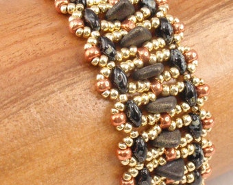 Beading Tutorial for Waverly Point Bracelet, jewelry pattern, beadweaving tutorials, instant download, PDF