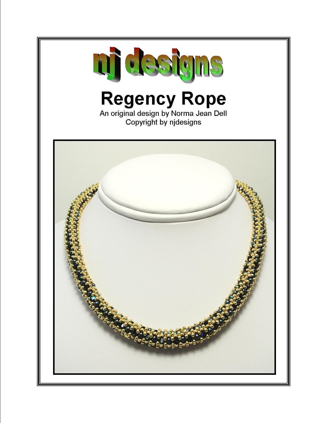 Beading Tutorial for Regency Rope Necklace, Jewelry Pattern ...