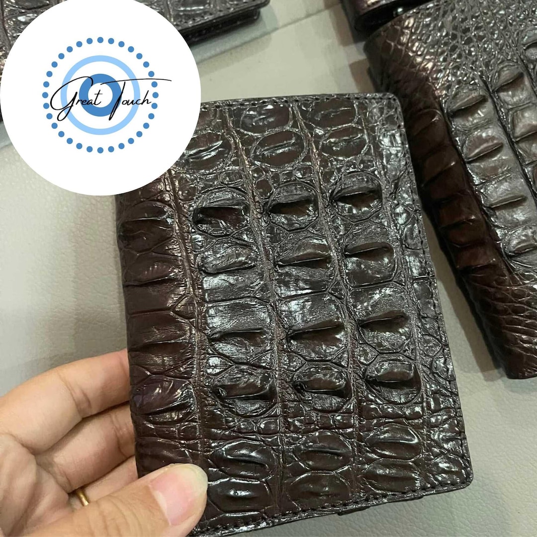 WALLET 15 IN BLACK CROCODILE EMBOSSED CALFSKIN main image 1
