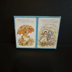 Carte da gioco vintage Holly Hobbie - Doppio mazzo in scatola