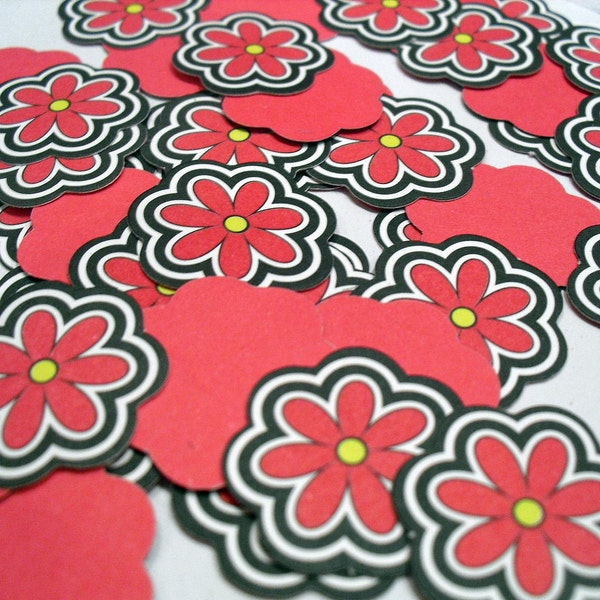 Funky Flower Die Cuts Table Confetti Scrapbooking-- ONLY 1 SET LEFT