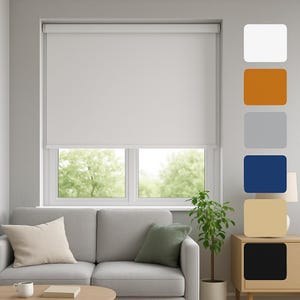 Blackout Thermal Roller Blinds Shades – No Drill | Easy Fit | Verieta® | Custom Size | 6 Colours Available