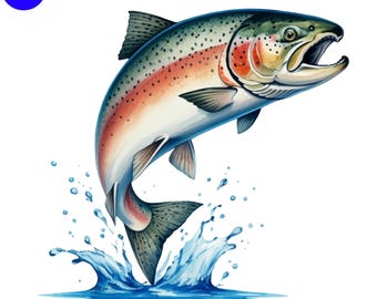 Salmon Fish PNG, Fishing Father's Day Gift, Fisherman Gift, Fishing Dad Fisherwoman Design, Fishing Woman Gift, Instant Digital Download