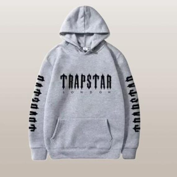 【TRAPSTAR LONDON】TRP Print Hoodie TRP Hoodie Tracksuit - Grey/Blue | Parallel