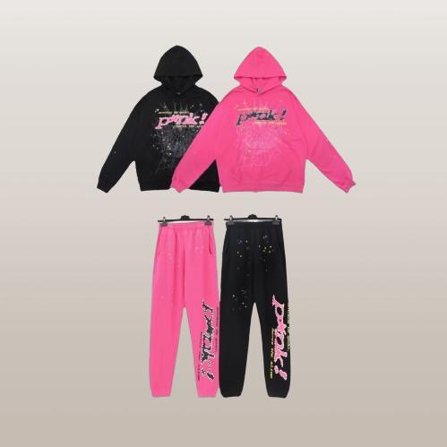 Sp5der PINK パーカー トラックパンツ セットアップ Sp5der Pink Hoodie and Sweatpants - Etsy