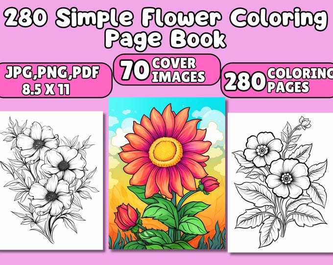 Basic Flower: Comes in 8 Sizes - Etsy Canada