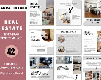 40+ Editable Real Estate Instagram Templates for Realtors (Canva)