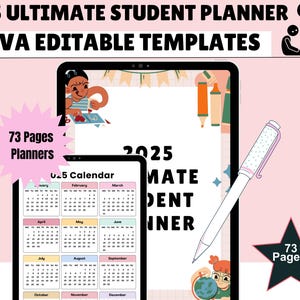 Academic Student Planner Spreadsheet, School Assignment Tracker Google Sheets, College Study Tracker Template,University Planner Spreadsheet