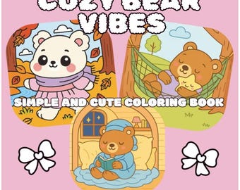 Bear Coloring Book PDF for Adults and Teens – Relaxing Animal Pages