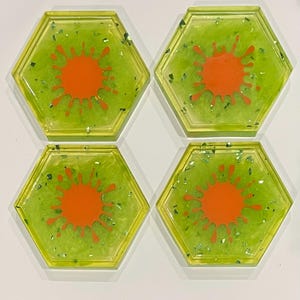 Slime - 4 medium coasters