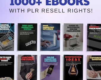 1000+ PLR eBooks Bundle | Resell, Edit & Monetize | Private Label Rights