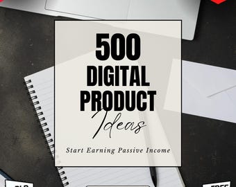 eBook 500 idées de produits numériques | Guide des revenus passifs et des entreprises en ligne