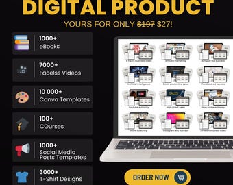 1 MILLION Digital Products Mega Bundle | Entire Store Collection | PLR & Commercial Use