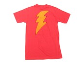 NOS 1970s Pioneer Audio Tee Vintage Retro Men s Red 100 Cotton Slim Fit Short Sleeve Lightning Bolt Graphic T Shirt S Small M Medium